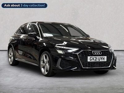 Begagnad Audi A3 Sportback e-tron S-Line 204 HK (150 kW) 2021 Svart Halvkombi