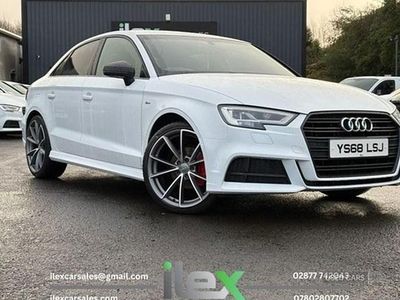 Used Audi A3 Black Edition 116 HP (85 kW) 2018 White Sedan