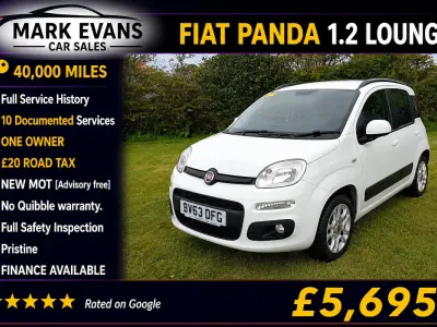 Used Fiat Panda Lounge 69 HP (50 kW) 2013 White Hatchback