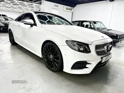 Used Mercedes E220 AMG line 194 HP (142 kW) 2019 White Coupe