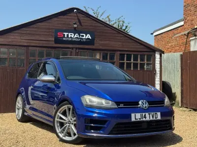 Used VW Golf VII R 2014 Blue Hatchback