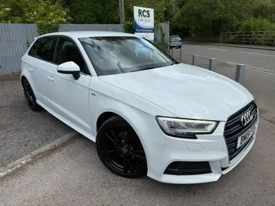 Used Audi A3 Sportback S-Line 2019 White Hatchback