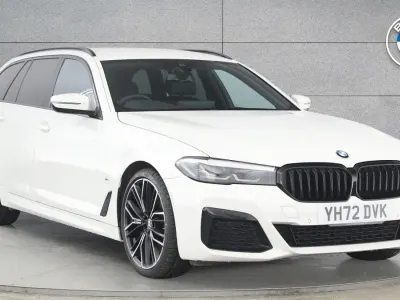 Used BMW 530 M Sport 282 HP (207 kW) 2022 White Estate