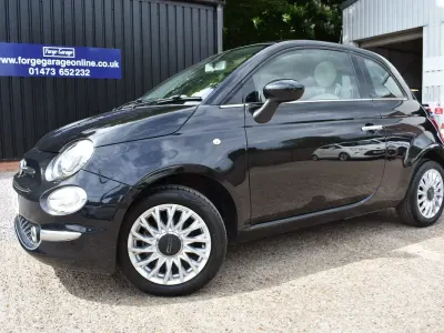 Used Fiat 500 Lounge 69 HP (50 kW) 2017 Black Hatchback