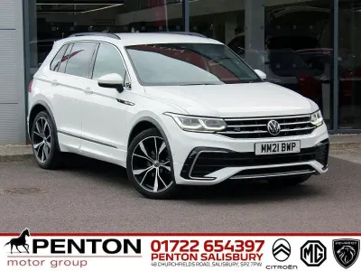 Used VW Tiguan R-line 150 HP (110 kW) 2021 White SUV