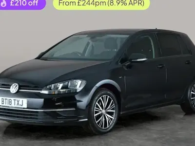 Used VW Golf VII SE 125 HP (91 kW) 2018 Black Hatchback