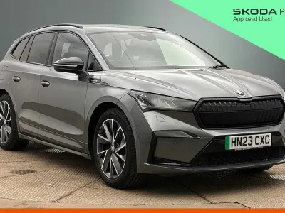 Used Skoda Enyaq iV SportlinePlus 150 kW (204 HP) 2023 Grey SUV