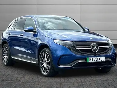 Used Mercedes EQC400 AMG line 300 kW (408 HP) 2023 Spectral blue SUV