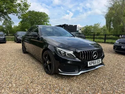 Used Mercedes C250 AMG Line Premium Plus 204 HP (150 kW) 2015 Black Sedan