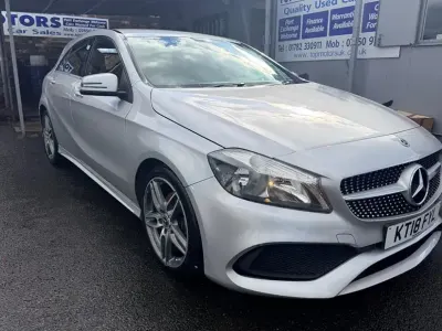 Begagnad Mercedes A180 AMG line 2018