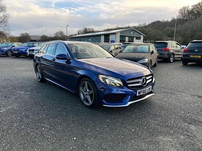 Blue Used 2016 Mercedes C220 AMG line Estate | £11,995 (Fair price)