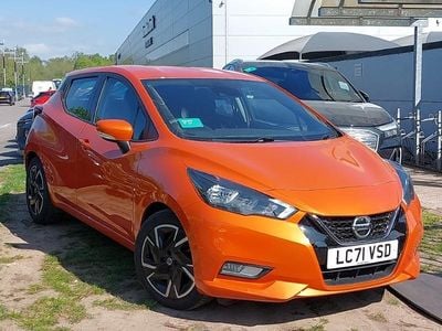 Begagnad Nissan Micra Acenta 92 HK (67 kW) 2021 Orange Halvkombi