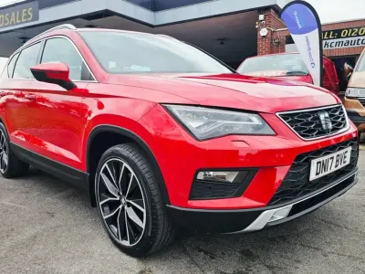 Usado Seat Ateca 4Drive 150 HP (110 kW) 2017 Vermelho SUV
