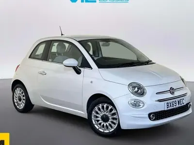 Used Fiat 500 Lounge 69 HP (50 kW) 2019 White Hatchback