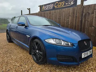 Used Jaguar XF R-Sport 200 HP (147 kW) 2015 Blue Sedan