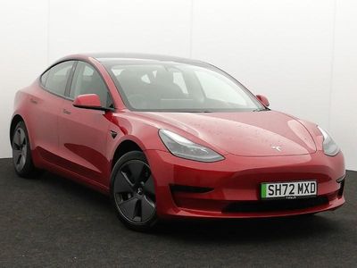 Red Used 2022 Tesla Model 3 RWD Sedan | £20,998 (Fair price)