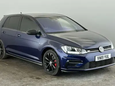 Used VW Golf VII R-line 150 HP (110 kW) 2019 Blue Hatchback