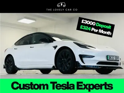 Used Tesla Model 3 Long Range AWD 366 kW (498 HP) 2022 White Sedan