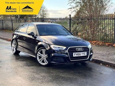 Black Used 2016 Audi A3 Sportback S-Line Hatchback | £11,995 (Fair price)