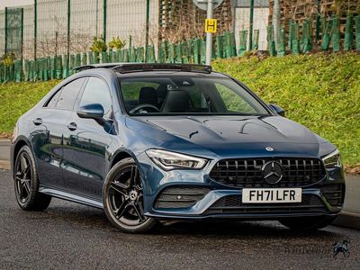 Blue Used 2021 Mercedes CLA220 AMG Line Premium Plus Sedan | £22,000 (Fair price)