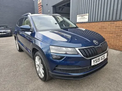 Used Skoda Karoq SE L 115 HP (84 kW) 2019 Blue SUV