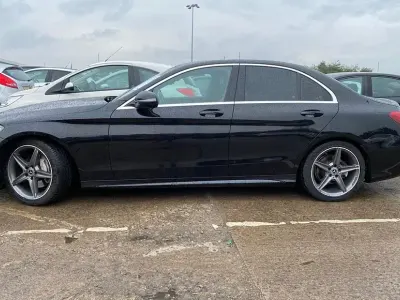 Used Mercedes C220 AMG line 167 HP (122 kW) 2018 Black Sedan