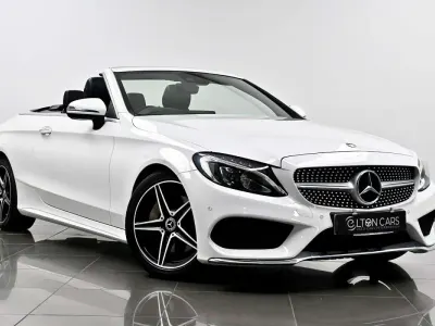 Used Mercedes C250 AMG line 2018 White Cabriolet