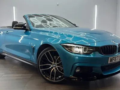 Used BMW 420 M Sport 184 HP (135 kW) 2017 Blue Cabriolet