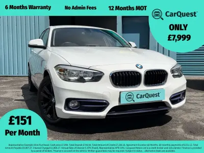 Used BMW 118 Sport Line 2018 White Hatchback