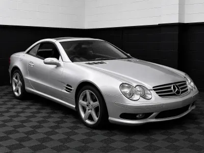 Used Mercedes SL500 2004 Silver Cabriolet