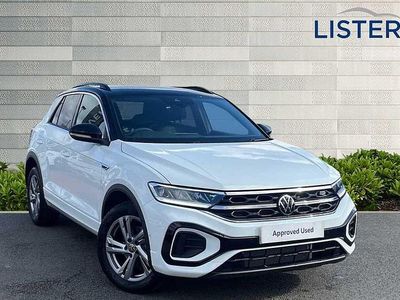 Pure white Used 2025 VW T-Roc R-line SUV | £29,973 (Expensive)
