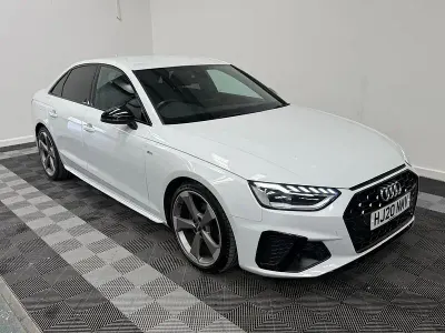 Begagnad Audi A4 Black Edition 2020 Vit Sedan