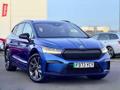 Blue Used 2023 Skoda Enyaq iV SportLine SUV | £28,490 (Fair price)