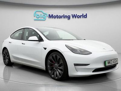 Used Tesla Model 3 2021 White Sedan