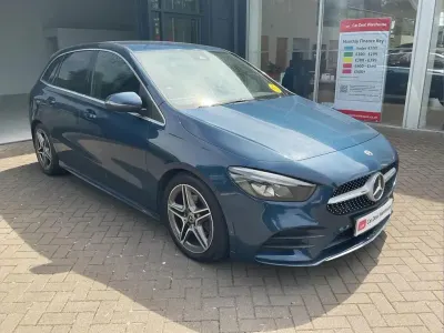Used Mercedes B200 AMG line 161 HP (118 kW) 2019 Blue Hatchback