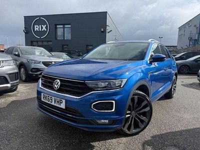 Used VW T-Roc R-line 150 HP (110 kW) 2019 Blue SUV