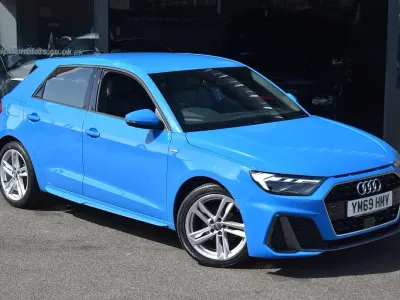 Used Audi A1 Sportback S-Line 95 HP (69 kW) 2020 Turbo blue Hatchback
