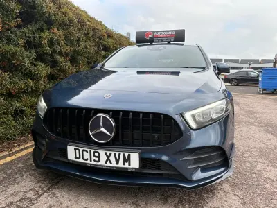 Used Mercedes A200 AMG line 150 HP (110 kW) 2019 Blue Hatchback