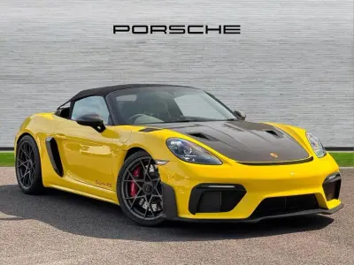 New Porsche 718 500 HP (367 kW) 2025 Yellow Cabriolet