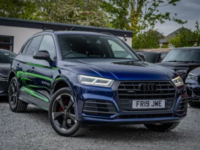 Used Audi Q5 Black Edition 190 HP (139 kW) 2019 Blue SUV