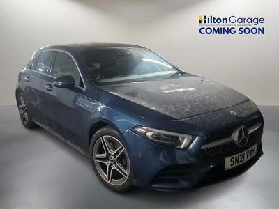 Blue Used 2021 Mercedes A250 AMG line Hatchback | £18,100 (Fair price)