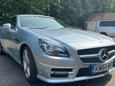 Used Mercedes SLK200 AMG 184 HP (135 kW) 2014 Silver Cabriolet