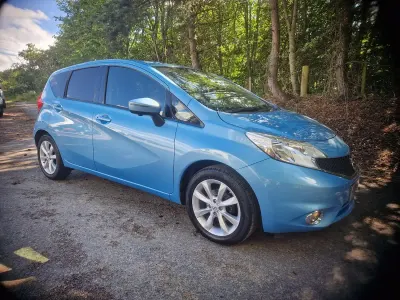 Used Nissan Note S 98 HP (72 kW) 2015 Blue Hatchback