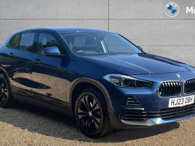 Used BMW X2 Sport Line 150 HP (110 kW) 2023 Phytonic blue metallic paint SUV