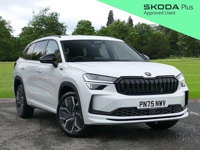 White New 2025 Skoda Kodiaq SportLine SUV | £40,662 (Fair price)