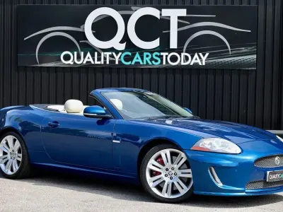 Used Jaguar XK Supercharged 502 HP (369 kW) 2010 Blue Cabriolet