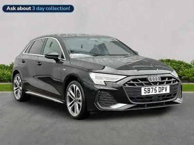 Used Audi A3 Sportback S-Line 2026 Black Hatchback