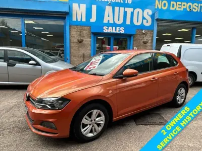 Used VW Polo SE 95 HP (69 kW) 2018 Orange Hatchback