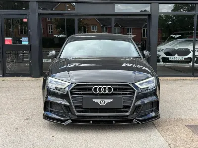 Used Audi A3 S-Line 150 HP (110 kW) 2017 Black Sedan