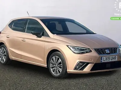 Begagnad Seat Ibiza XCELLENCE 116 HK (85 kW) 2019 Guld Halvkombi